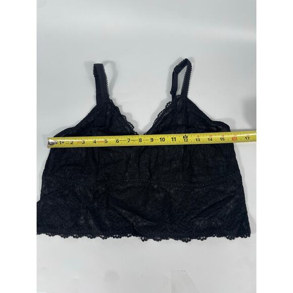 NWT Unlined Sheer Lace Crop Bralette Dark Romantic Whimsigoth Stretch Plus 2X - Picture 8 of 13